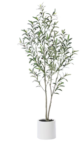 lot 315 image: DR.Planzen 59-in Green IndoorOutdoor Floor Olive Artificial tree