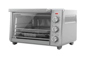 lot 403 image: BLACKDECKER 6-Slice Crisp N Bake Air Fry Toaster Oven