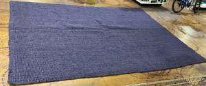 lot 23 image: JONATHAN Y Pata Hand Woven Chunky Jute Navy Area Rug