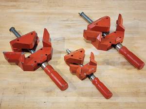 lot 114 image: (3) Woodworking Framing Clamps