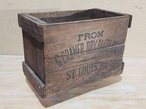 lot 128 image: Vintage G. Cramer dry plate Company Wooden Crate
