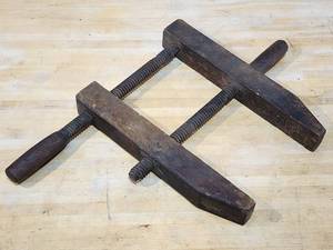 lot 159 image: Vintage Woodworking Wall Decor Clamp