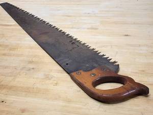 lot 193 image: Vintage 48 Long Logging Saw
