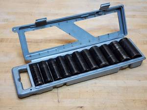 lot 171 image: Porter Cable Deep Well Metric Impact Socket Set