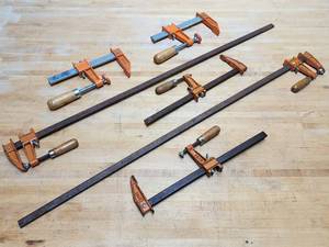 lot 206 image: Assorted Woodworking Clamps