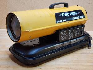 lot 210 image: Pro Temp Electric Kerosene Torpedo Shop Heater