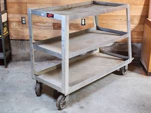 lot 202 image: Rolling Aluminum Shop Cart