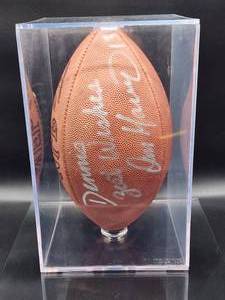 lot 83 image: Autographed NFL Football by Miami Dolphins Quarterback HOF Great Dan Marino No COA