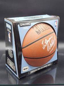 lot 58 image: Autographed NBA Basketball by Minnesota Timberwolves Great Wally Szczerbiak No COA