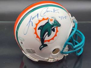lot 23 image: Autographed Mini Helmet by Miami Dolphins Great Larry Czonka with COA