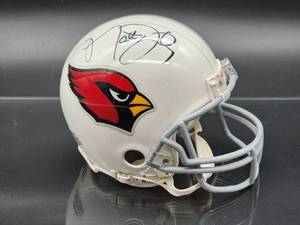 lot 129 image: Autographed Mini Helmet by Arizona Cardinals Quarterback Matt Leinart No COA