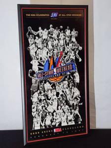 lot 45 image: Framed NBA Celebrates 50 Years at All Star Weekend Poster
