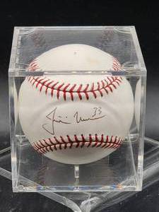 lot 68 image: Autographed Baseball by Minesota Twins MVP Great Justin Morneau No COA