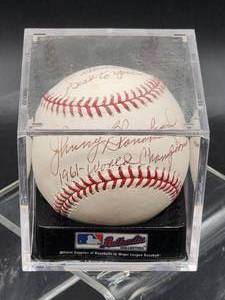 lot 141 image: Autographed Baseball by New York Yankees Great  Johnny Blanchard  No COA