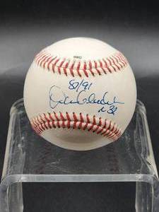 lot 128 image: Autographed Baseball by Minnesota Twins HOF Great  Dan Gladden  No COA