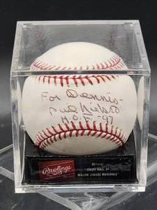 lot 26 image: Autographed Baseball by Milwaukee  Atlanta Braves HOF Great Phil Niekro No COA