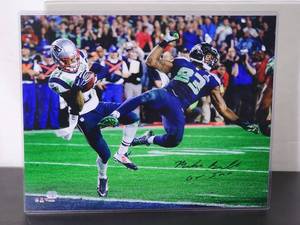 lot 64 image: Autographed by New England Patriots Great Cornerback Malcolm Butler with COA
