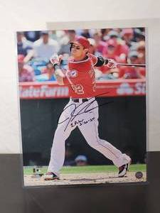 lot 140 image: Autographed Photo by Anaheim Angeles Great Josh Hamilton No COA
