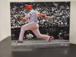 lot 25 image: Autographed Photo by Future HOF St. Louis Cardinal Great Albert Pujols with COA