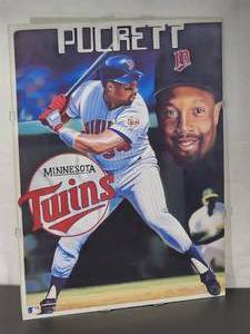 lot 73 image: Minnesota Twins HOF Great Kirby Puckett Poster
