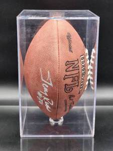 lot 14 image: Autographed NFL Football by San Francisco HOF Great Jerry Rice with COA