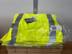 lot 17-K2025 image: Lot of (4) Key Hi-Vis Waffle Knit Long Sleeve T-Shirts  3XLT (Tall), ANSI Class 3