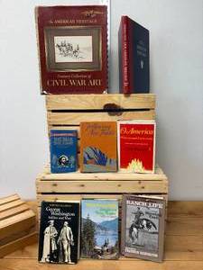 lot 28-K2025 image: Assorted American History & Western Life Book Collection (8 Volumes)