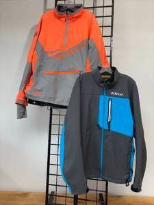 lot 67-K2025 image: Excellent Condition Mens XL Kim Soft Shell Jacket & MotorFist XL Pullover Snowmobile Jackets