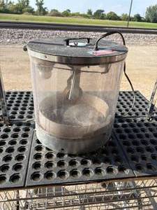 lot 82-K2025 image: Vintage Transparent Hen Egg Incubator  Manufactured by Line Electric Specialist in Heaters & Controls