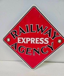 lot 29 image: Original REA Railway Express Agency Sign