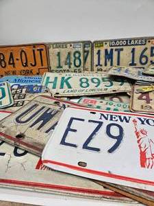 lot 38 image: Lot of Obsolete License Plates