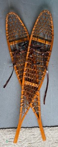 lot 55 image: 56 inch Made in Canada NORTHWOODS Wooden Snowshoes