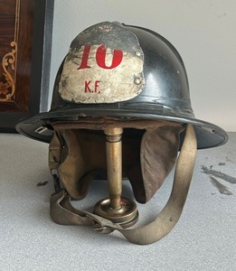 lot 145 image: Antique Firemans Helmet