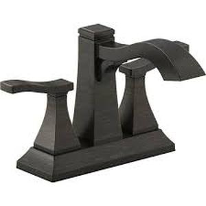 lot 61 image: Truss 4 in, Centerset Faucet with Oil-Rubbed Bronze Finish Customer Returns See Pictures