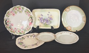 lot 30 image: Variety of Vintage Plates by Hutschenreuther, Orleans, Nippon, Wedgwood and More