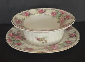 lot 36 image: Carl Tielsch of Germany Dish with Under Plate