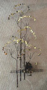 lot 72 image: Mid Century Metal Wall Decor