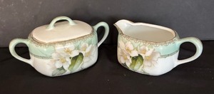 lot 104 image: Vintage R S of Germany Creamer Pitcher and Sugar Dish