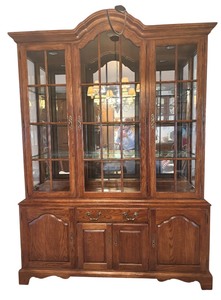 Ethan Allen Solid Wood China Cabinet