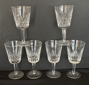 lot 134 image: Set of Six Waterford Crystal Lismore Stemmed Glasses