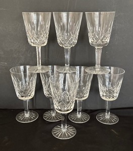 lot 139 image: (8) Waterford Crystal Lismore Stemware
