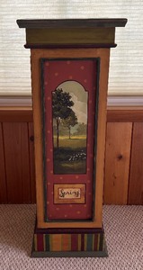 lot 194 image: Four Seasons Decorative Pillar