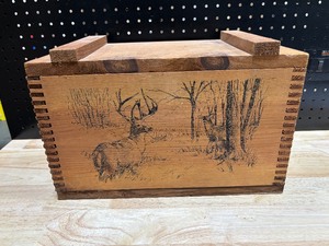 lot 9A image: Wooden Ammo Box