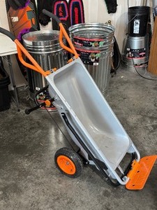 lot 28A image: Worx Wheelbarrow Utility Cart