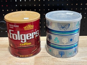 lot 4 image: Vintage Coffee Cans