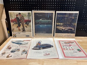 lot 16 image: Vintage Original Print Car Advertising