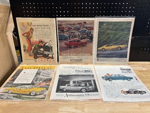 lot 17 image: Vintage Original Print Car Advertising