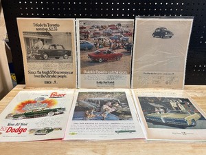 lot 18 image: Vintage Original Print Car Advertising
