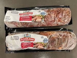 lot 17 image: 2 Packs of Farmer John Roasted Garlic & Cracked Black Pepper Pork Tenderloin