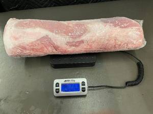 lot 153 image: Pork Loin Boneless Miscut - Premium Iowa Pork 7 lbs 12 ozs